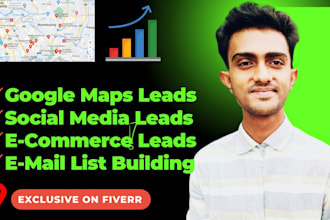 collect social media leads, google maps, ecommerce leads