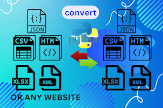 convert any file format or create custom conversion scripts