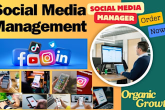 be your monthly social media manager and content creator