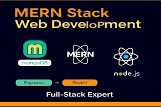 develop custom mern stack full stack web app  full stack mern stack developer