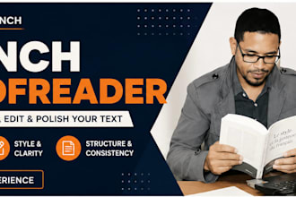 proofread, edit and polish your french text