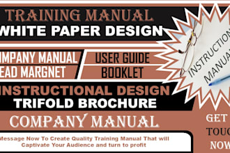 create and redesign training manual, workbook, digital brochure and lead magnet