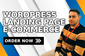 design a landing page and complete wordpress website