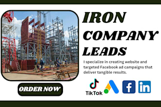 generate quality iron steel company leads steel pipe leads construction leads