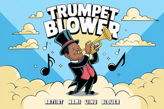 design a cartoon cover art, single, mixtape or album cover