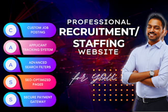 build job portal website, job board, HR recruitment agency, job posting,staffing