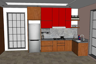 create 3d kitchen design