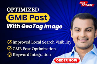 create optimized gmb posts with geotag images for local SEO