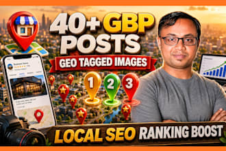 create gbp posts and geo tagged images for map visibility