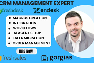 set up zendesk freshchat freshdesk hubspot crm gorgias and freshsales