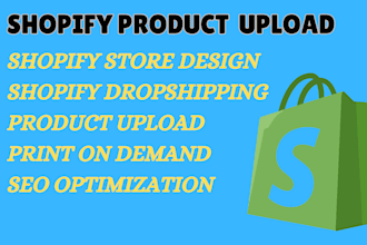 do shopify website, product upload, print on demand, one product store, pagefly