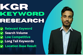 do best kgr  keyword research and low competitive  service