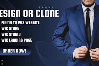 design, edit,clone figma to wix website,landing page or redesign wix website