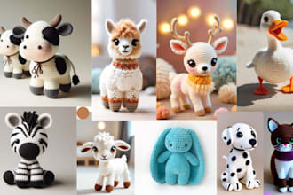 adorable amigurumi farm animals crochet pattern design wild animals amigurumi