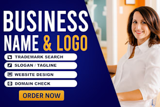 create unique brand names, striking slogans, professional logo, and websites