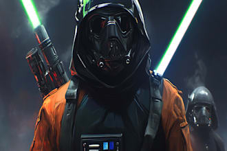design your sci fi and star wars character according to your idea