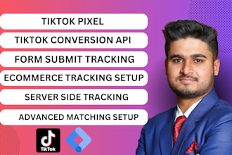 install tiktok pixel and events API on your website