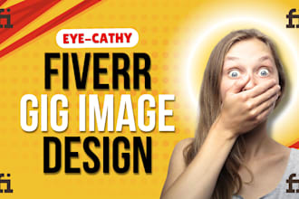 design a catchy fiverr gig image thumbnail or gig cover