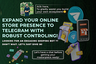 create telegram version of your online store