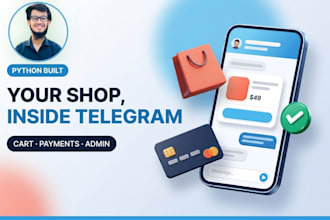 build a telegram shop bot with payments and admin panel