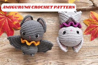 brilliantly write step by step amigurumi crochet pattern with pictures