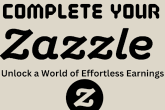 complete your zazzle and upload products