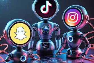 create tiktok bot, instagram api bot, snapchat kick bot
