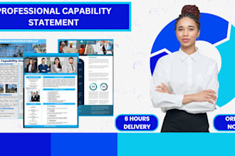 government capability statement, capability statement, for government contract
