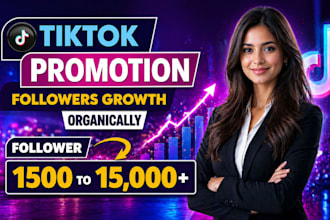 manage tiktok marketing and promotion for organic follower growth
