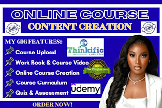 create online course content for ebook online course creation course content
