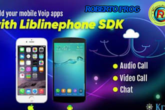 build responsive linphone app, video calling app, voip app