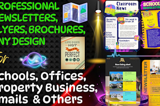 design attractive newsletters, flyers, posters and banner ads