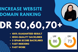 increase domain rating DR ahrefs domain trust authority and increase moz da
