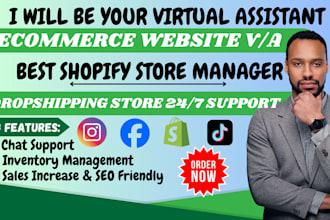 be shopify store virtual assistant manager, boost shopify sales promotion