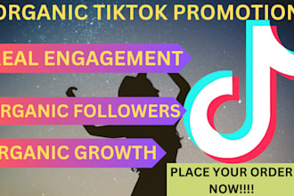 grow and promote your tiktok account organically