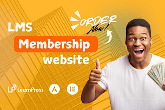 create wordpress lms membership website with learndash, tutor lms or memberpress