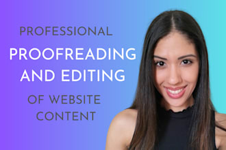 proofread and copy edit your website or blog content