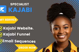 be your kajabi expert, create kajabi website, kajabi funnel email sequences