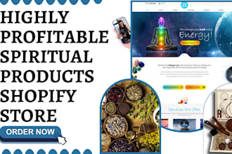 build spiritual products shopify store devotional store psyche spiritual website