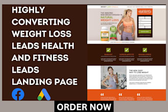 generate weight loss leads health and fitness leads via weight loss landing page
