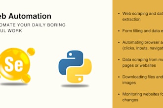 create web automation using python selenium