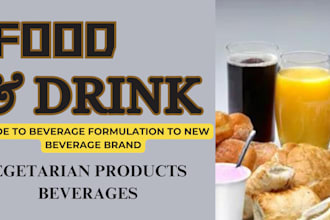 formulate food, drink and new beverages products