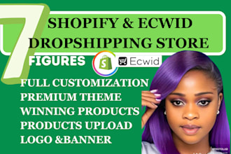 create shopify ecwid dropshipping store via dhgate banggood cdiscount bstock cj