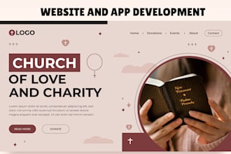build a website or app for church, christian, christmas store and gospel app