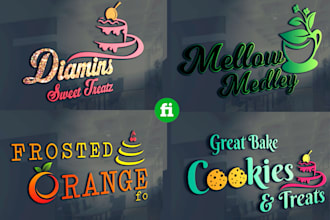 design bakery dessert restaurant cookies coffee and food logo