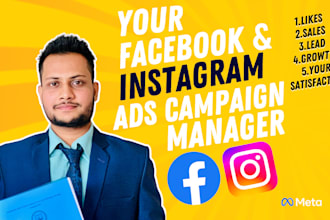 setup and manage facebook ads campaign, instagram ads and fb advertising