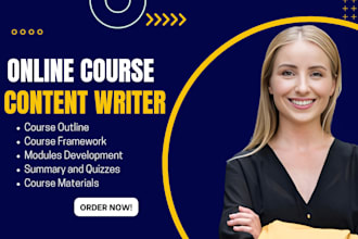 develop online course content, workbook design, course upload on any lms