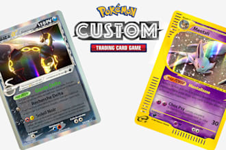create a customized card of your favourite pokemon