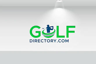 do creative cluds sport golf courses golf logo design in 24h