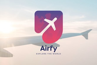 design professional airplane, aerospace, aviation logo